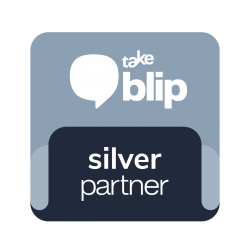 Selo Take Blip Parnter - Silver